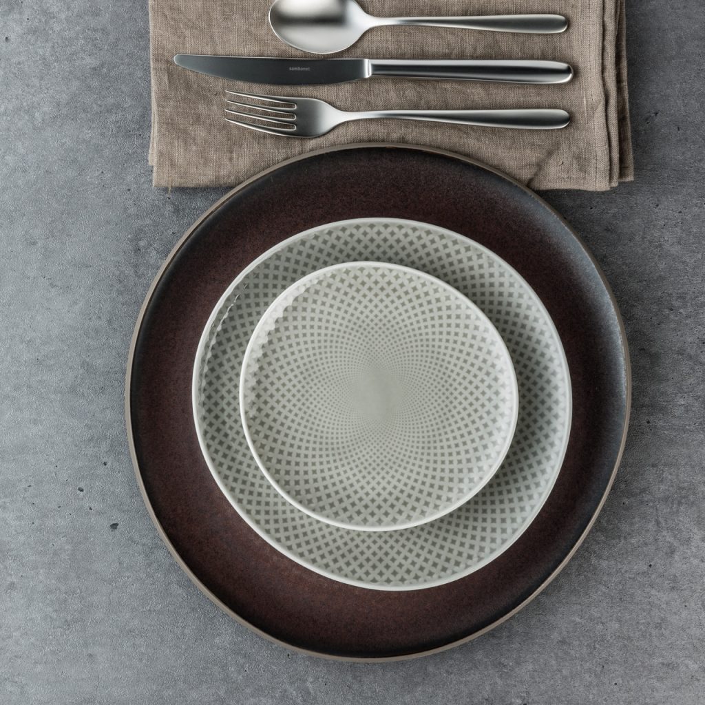 Junto Bronze kombiniert mit Junto Pearl Grey
