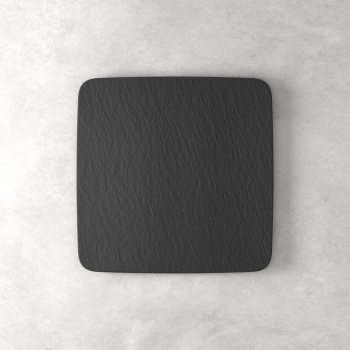 Manufacture Rock Black - Servierplatte quadratisch / Gourmetteller 32x32