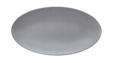 Life Elegant Grey - Servierplatte oval 33x18cm.