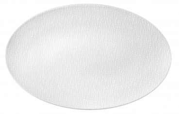 Life Luxury White - Servierplatte oval 40x26cm.