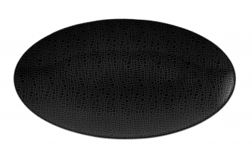 Life Glamorous Black - Servierplatte oval 33x18cm.