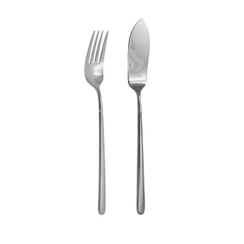 OPUS Fischbesteck 12-tlg. Nicro sandgestrahlt