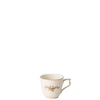 Kaffee-Obertasse Sanssouci Moosrose Poliergold Ramona 0,21l