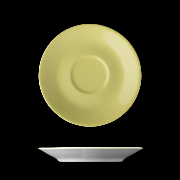 Daisy vanille - 2 Stk. Kombitasse niedrig mit Untertasse in Geschenkverpackung