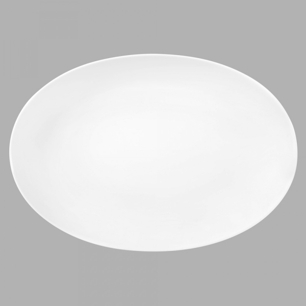 Liberty weiß uni - Servierplatte oval 35,0x24,0cm