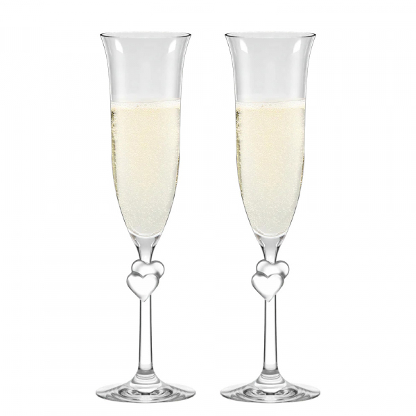 Stölzle Lausitz L´Amour 2er Set Champagne Flute satin
